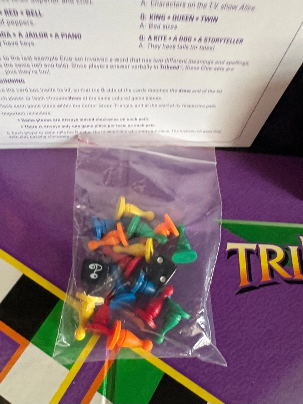 TriBond Party Game - Purple & Green Edition